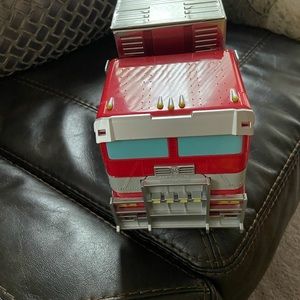 transformers limited edition popcorn and drink bucket. Plastic straw included.